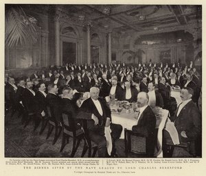 La cena offerta dalla Navy League a Lord Charles Beresford da English Photographer