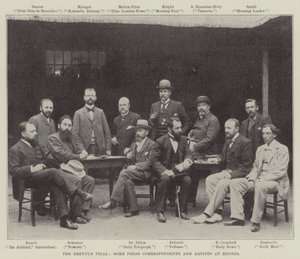 Il processo Dreyfus, alcuni corrispondenti della stampa e artisti a Rennes da English Photographer