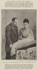 Il Duca e la Duchessa di Fife e il loro bambino da English Photographer