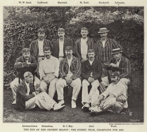 La Fine della Stagione di Cricket, la Squadra del Surrey, Campioni del 1895 da English Photographer