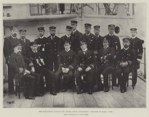 La spedizione contro gli insorti della Sierra Leone, ufficiali della HMS Fox da English Photographer