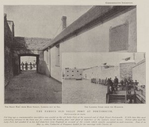 Il famoso vecchio Sally Port a Portsmouth