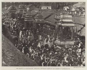 Il festival di Mahamakam, processione religiosa per le strade di Kombakonum