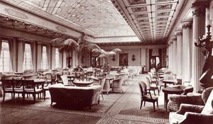 Salone di Prima Classe a bordo della HMS Homeric