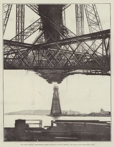 Il Ponte di Forth, Queensferry North Cantilever, Membro Inferiore, e Garvie Main Pier (aprile 1889) da English Photographer