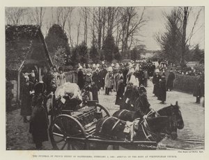 Il funerale del principe Enrico di Battenberg, 5 febbraio 1896, arrivo del corpo alla chiesa di Whippingham da English Photographer