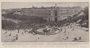 Il funerale di Senor Castelar, la processione che passa per Plaza de Madrid da English Photographer