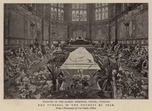 Il funerale della Duchessa di Teck