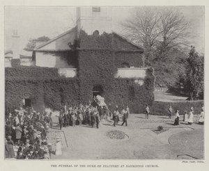 Il funerale del Duca di Beaufort alla Chiesa di Badminton da English Photographer