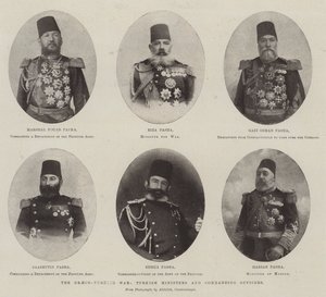 La guerra greco-turca, ministri turchi e ufficiali comandanti da English Photographer