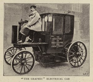 Il taxi elettrico grafico