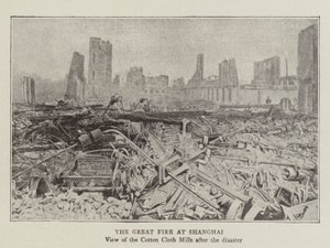 Il grande incendio a Shanghai da English Photographer