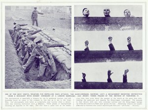La granata a mano, da The Illustrated War News, pubblicato il 22 novembre 1939