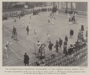 Il Torneo Internazionale di Badminton al Crystal Palace, 19-20 Marzo