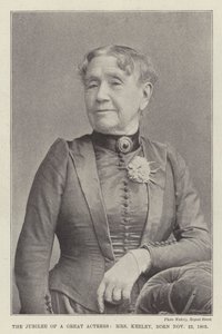 Il Giubileo di una Grande Attrice, Mrs Keeley, Nata il 22 Novembre 1805 da English Photographer