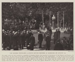 Il Kaiser svela una statua di sua madre a Homburg il 19 agosto da English Photographer