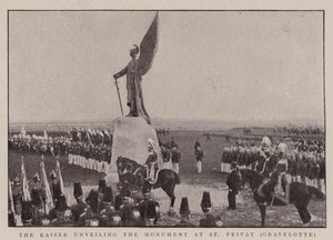 Il Kaiser che svela il monumento a St Privat, Gravelotte da English Photographer