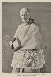 Il Defunto Cardinale Manning nei Suoi Abiti Cardinalizi da English Photographer