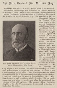 Il defunto generale Sir William Hope da English Photographer