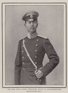 Il defunto SAR Alfredo, principe ereditario di Sassonia-Coburgo-Gotha da English Photographer