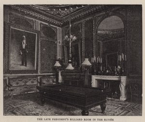 La sala da biliardo del defunto Presidente all