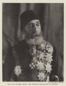 Il Defunto Rustem Pasha, Ambasciatore Turco a Londra da English Photographer