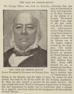Il defunto Sir George Elliot da English Photographer