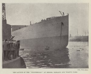 Il varo della Winifredian nel cantiere di Messers Harland e Wolff