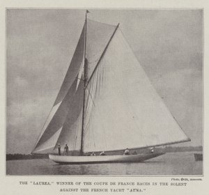 La Laurea, Vincitrice delle Corse Coupe de France nel Solent contro lo Yacht Francese Anna da English Photographer
