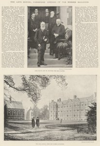 La Scuola Leys, Cambridge, Inaugurazione degli Edifici Scientifici