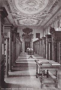 La Biblioteca del Queens College, Oxford da English Photographer