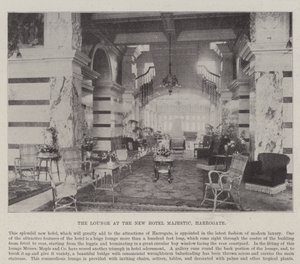 Il salotto del nuovo Hotel Majestic, Harrogate da English Photographer