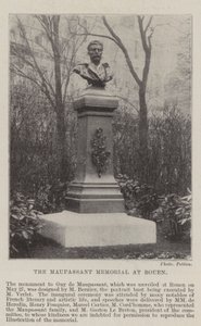 Il memoriale di Maupassant a Rouen da English Photographer