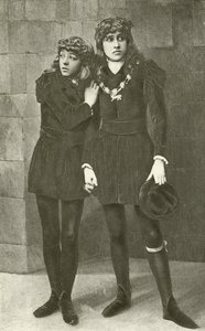Le signorine Isa Bowman e Bessie Hatton come i giovani principi in Riccardo III (incisione) da English Photographer