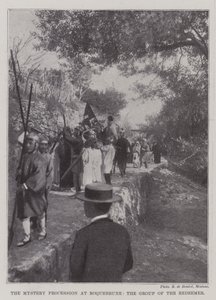La processione del mistero a Roquebrune, il gruppo del Redentore