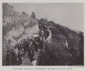 La processione del mistero a Roquebrune, i gruppi di Erode e Pilato da English Photographer