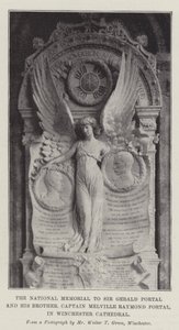 Il Memoriale Nazionale a Sir Gerald Portal e suo Fratello, Capitano Melville Raymond Portal, nella Cattedrale di Winchester da English Photographer