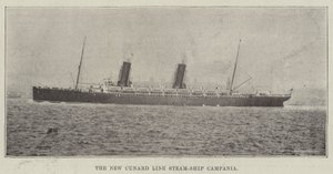 La nuova nave a vapore della Cunard Line, Campania