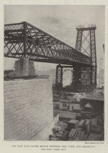 Il nuovo ponte East River tra New York e Brooklyn, il lato di New York da English Photographer