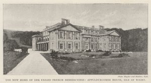 La nuova casa dei benedettini francesi esiliati, Appuldurcombe House, Isola di Wight da English Photographer