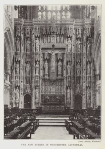 Il nuovo schermo nella Cattedrale di Winchester da English Photographer
