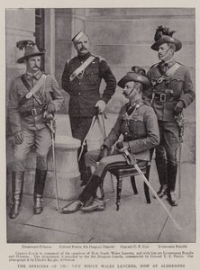 Gli ufficiali dei New South Wales Lancers, ora ad Aldershot da English Photographer