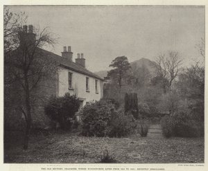 Il Vecchio Rettorato, Grasmere, dove Wordsworth visse dal 1811 al 1813, recentemente demolito da English Photographer