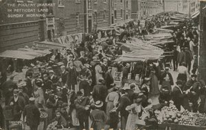 Il Mercato del Pollame, Petticoat Lane, domenica mattina da English Photographer