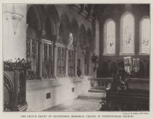 La cappella commemorativa del principe Enrico di Battenberg nella chiesa di Whippingham da English Photographer