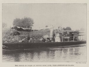 Il Principe di Galles a Penton Hook Lock, vicino a Chertsey-on-Thames da English Photographer