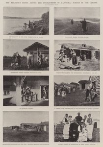 La mania religiosa tra i Doukhobors in Manitoba, scene nella colonia da English Photographer