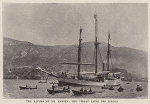 Il ritorno del Dr. Nansen, la Fram al largo di Bergen da English Photographer