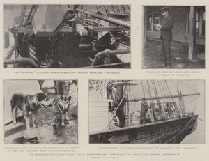 Il ritorno della spedizione polare del tenente Peary, la Windward a Sydney, Cape Breton, 18 settembre da English Photographer