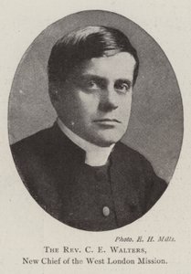 Il reverendo C E Walters, nuovo capo della West London Mission da English Photographer